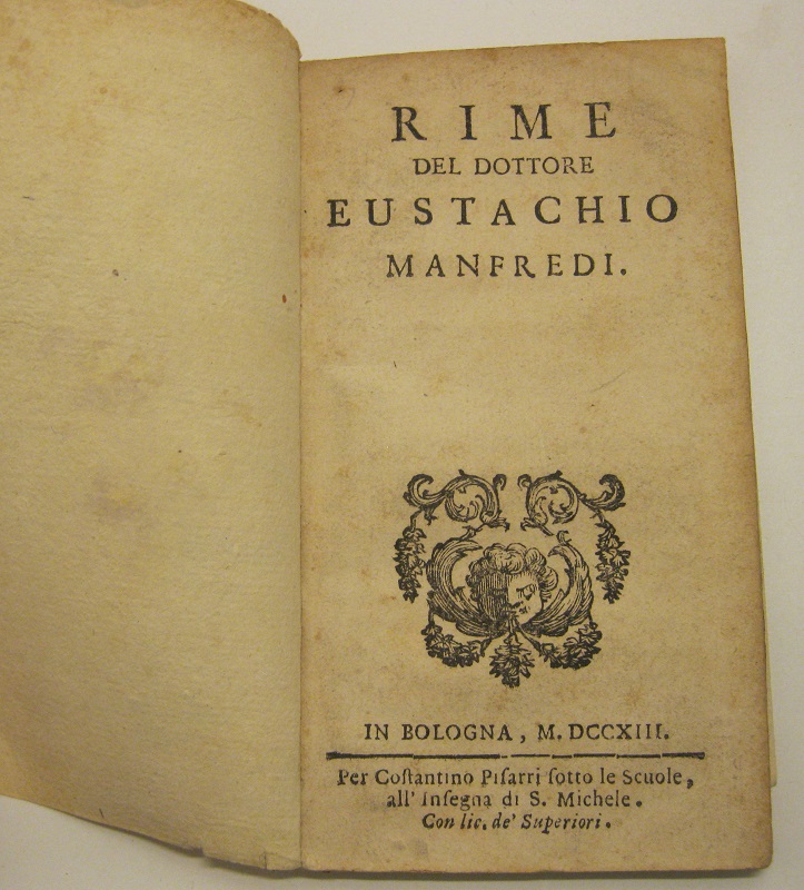 Rime del Dottore Eustachio Manfredi